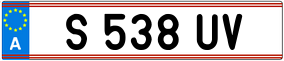 Trailer License Plate